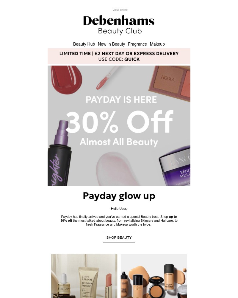 Screenshot of email with subject /media/emails/2-next-day-delivery-get-up-to-30-off-beauty-this-payday-0b9199-cropped-4608958c.jpg