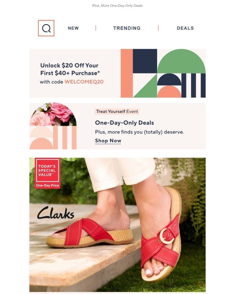 Screenshot of email with subject /media/emails/20-off-wear-everywhere-clarks-slide-sandals-3c491c-cropped-f5ec2b04.jpg