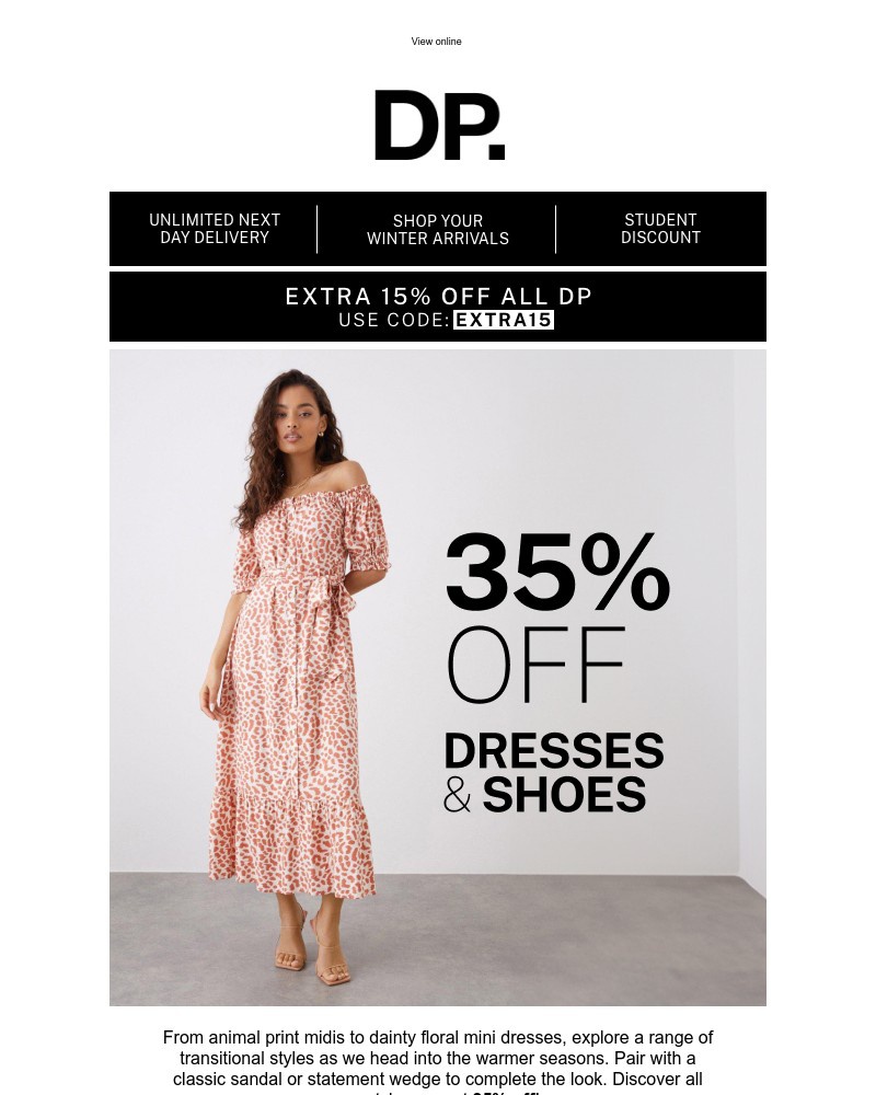 Screenshot of email with subject /media/emails/35-off-dresses-shoes-extra-15-off-everything-2a6063-cropped-235a278d.jpg