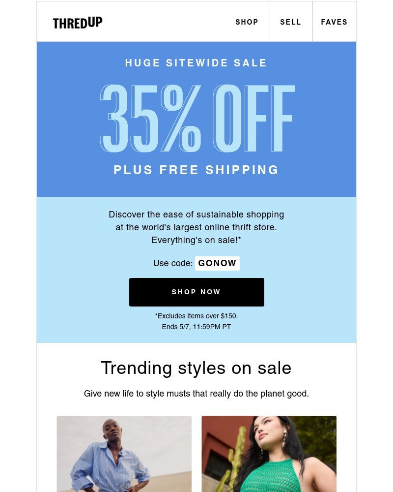 Screenshot of email with subject /media/emails/35-off-free-shipping-the-greenest-sale-in-your-708722-cropped-82c799a3.jpg