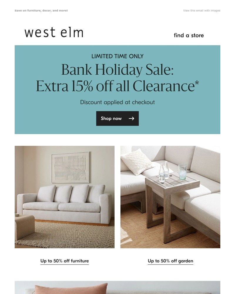 Screenshot of email with subject /media/emails/bank-holiday-savings-take-an-extra-15-off-clearance-ae9612-cropped-fa0c8b83.jpg