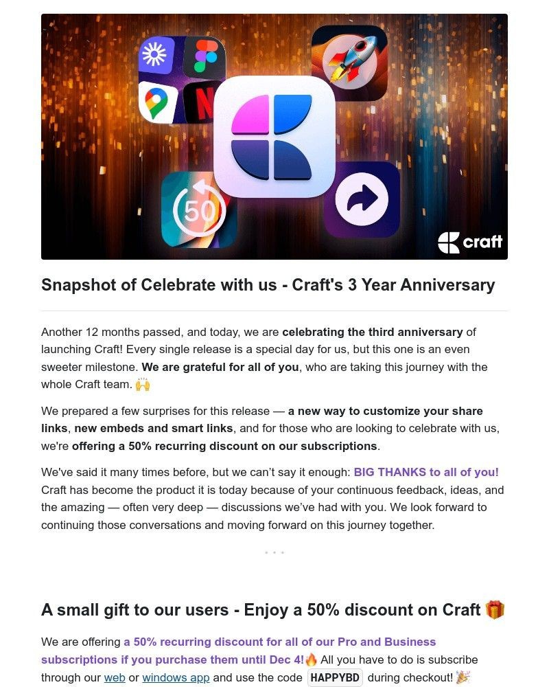 Screenshot of email with subject /media/emails/craft-celebrate-with-us-crafts-3-year-anniversary-773c32-cropped-dd3745e1.jpg