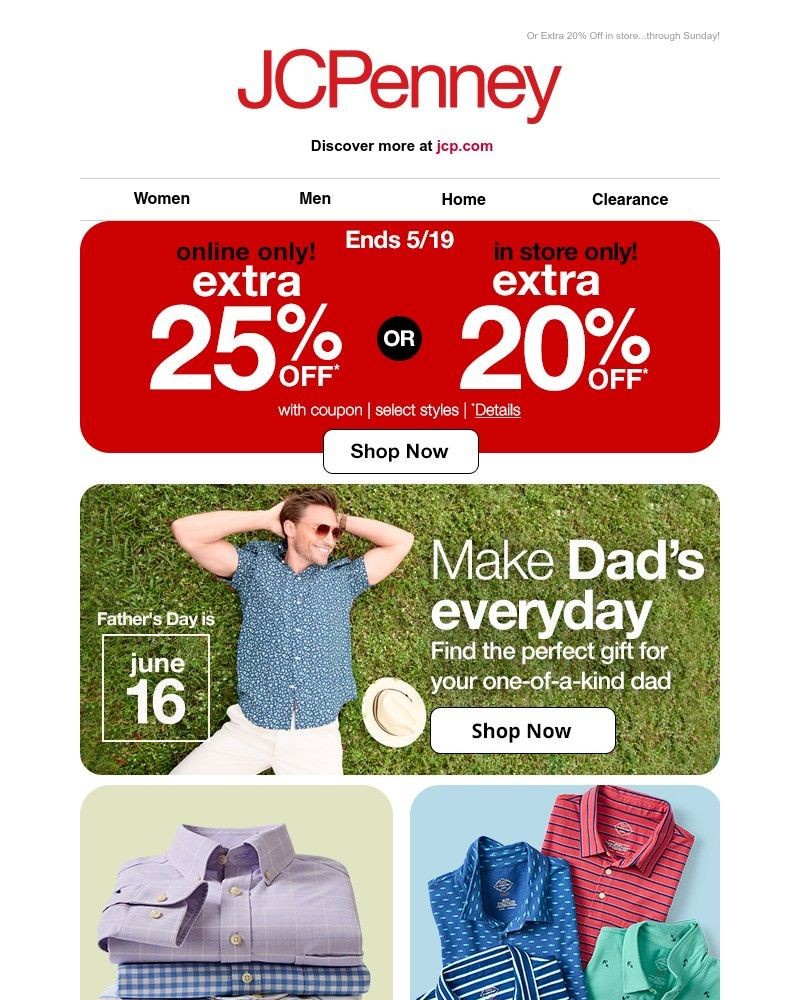 Screenshot of email with subject /media/emails/deals-for-dad-you-extra-25-off-online-fcaaef-cropped-e36b3875.jpg