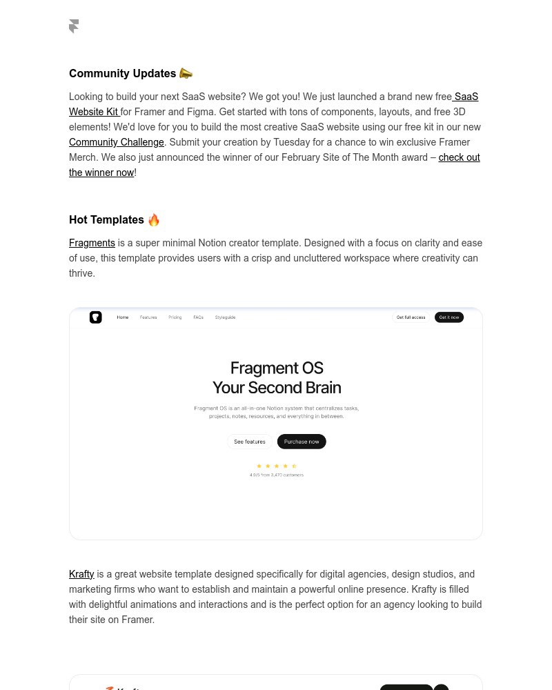 Screenshot of email with subject /media/emails/framer-digest-top-templates-tutorials-and-more-5e1853-cropped-84aaaf0b.jpg