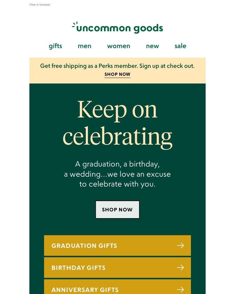 Screenshot of email with subject /media/emails/gifts-for-graduation-and-every-milestone-moment-930fe6-cropped-67b28f2e.jpg