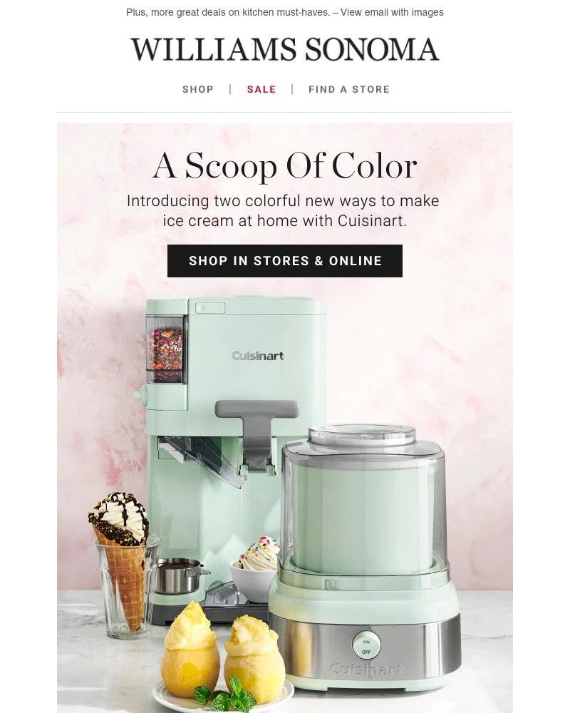 Screenshot of email with subject /media/emails/new-cuisinart-mint-green-ice-cream-makers-f2505a-cropped-ac7644df.jpg