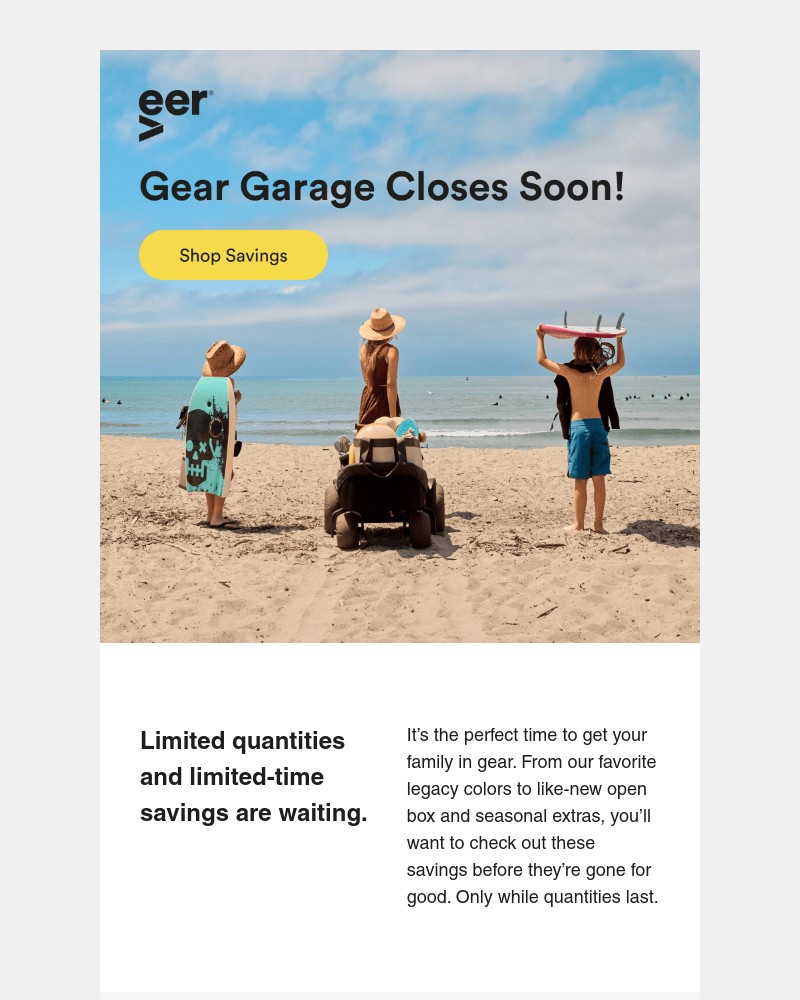 Screenshot of email with subject /media/emails/1-day-left-gear-garage-is-closing-cf0a26-cropped-d41d97e4.jpg