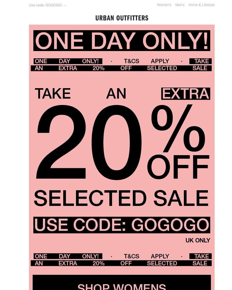 Screenshot of email with subject /media/emails/1-day-only-extra-20-off-sale-4d1bdd-cropped-63fff95d.jpg