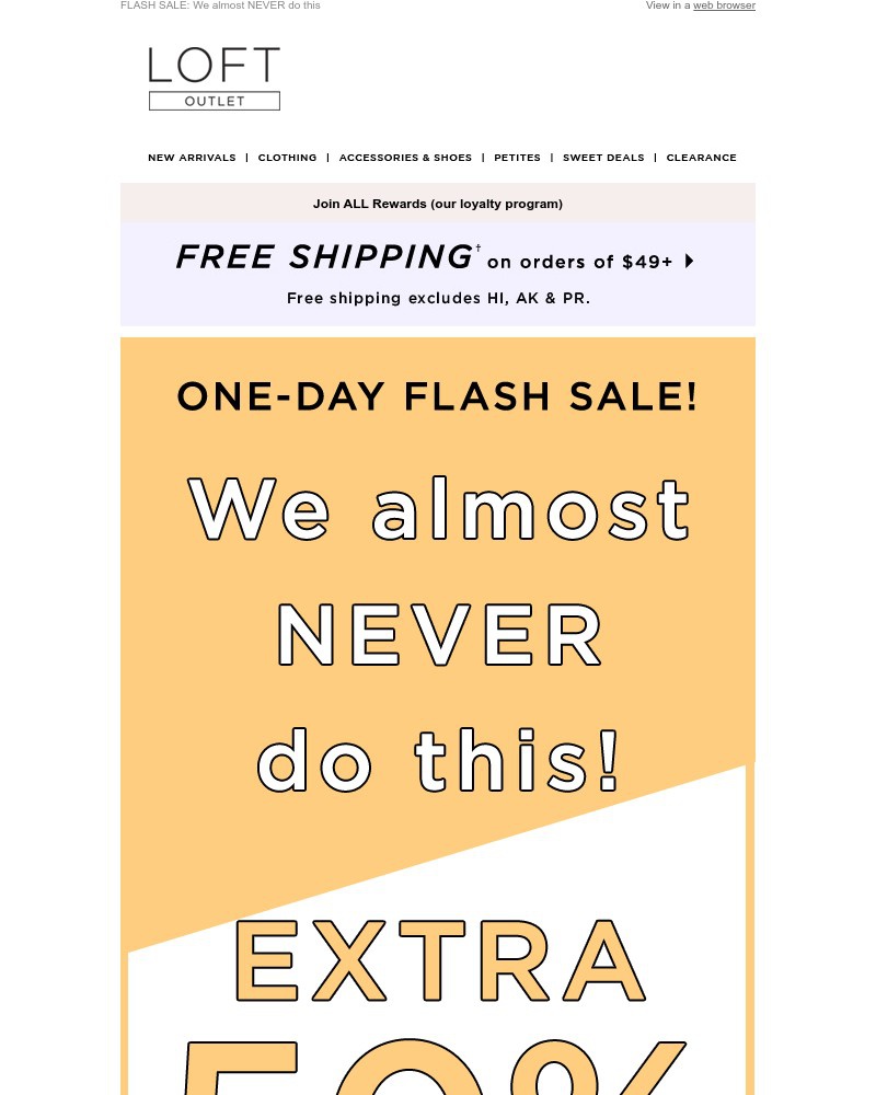 Screenshot of email with subject /media/emails/1-day-only-extra-50-off-wow-worthy-clearance-9feddc-cropped-aee5747f.jpg