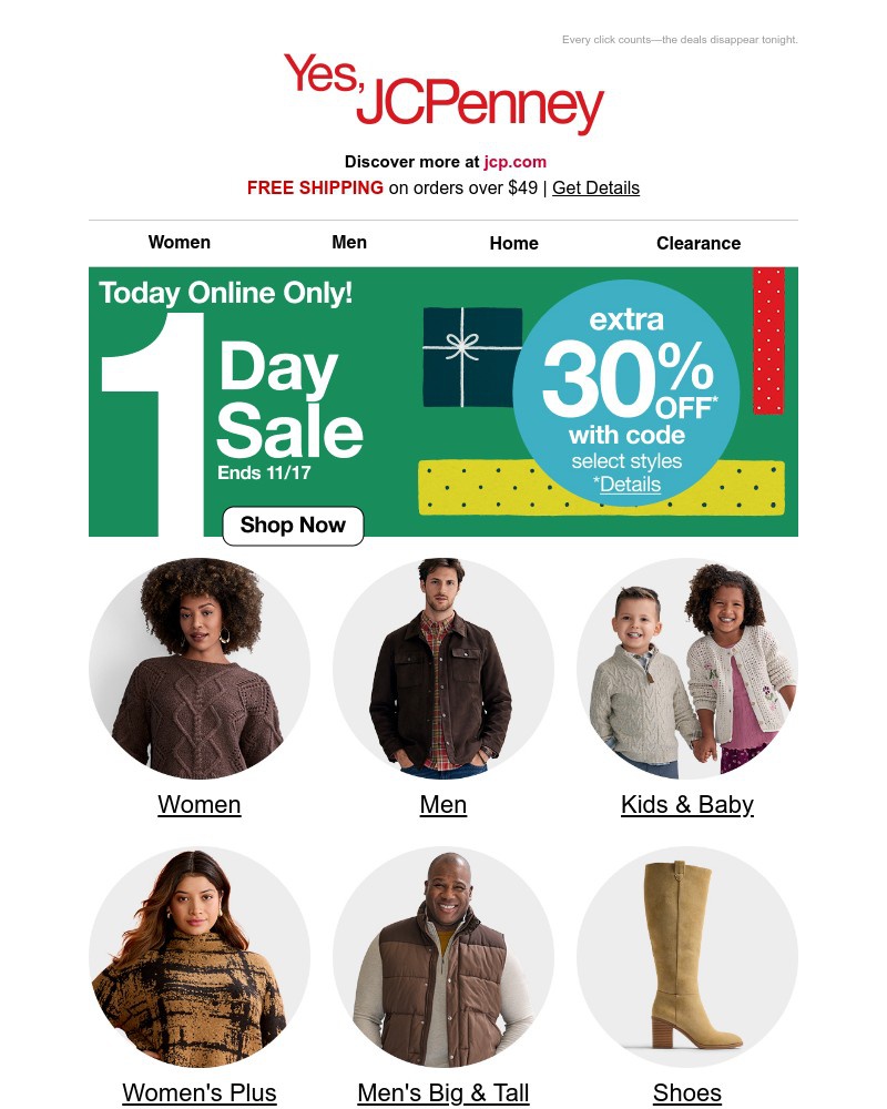 Screenshot of email with subject /media/emails/1-day-sale-extra-30-off-online-only-551392-cropped-07b963ce.jpg