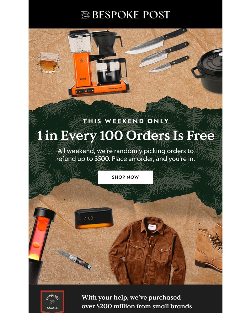 Screenshot of email with subject /media/emails/1-in-100-orders-free-5b500f-cropped-606fd8fe.jpg