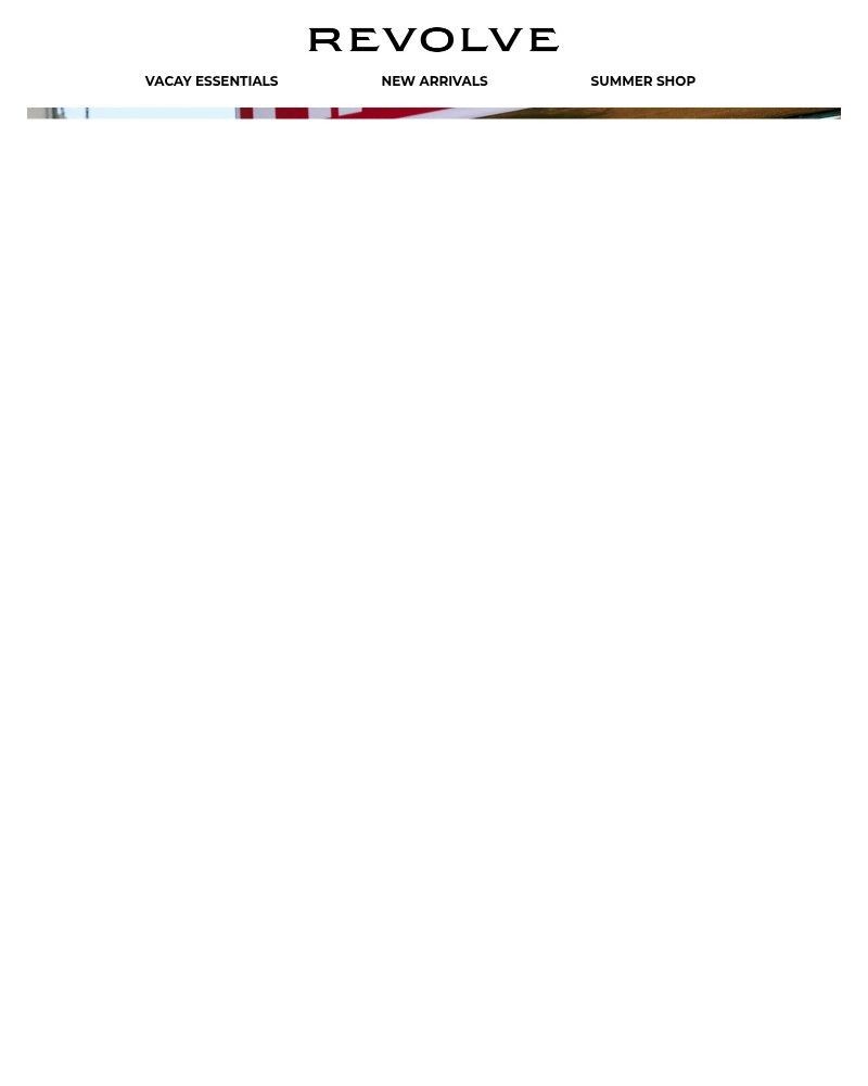 Screenshot of email sent to a Revolve Newsletter subscriber