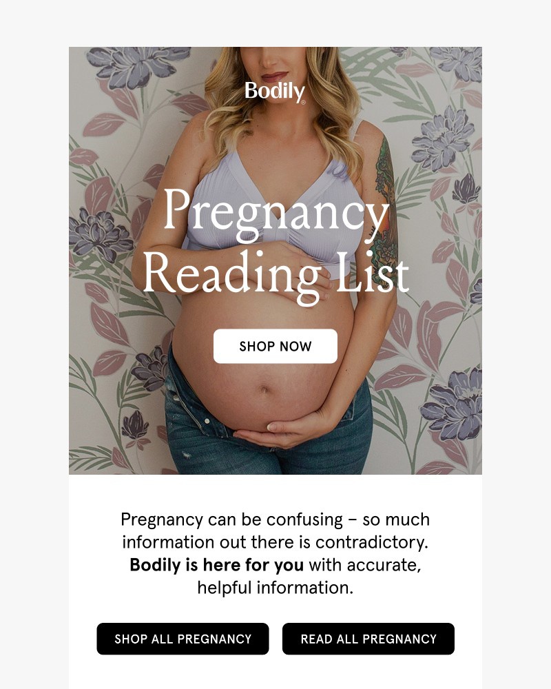 Screenshot of email sent to a Bodily Newsletter subscriber