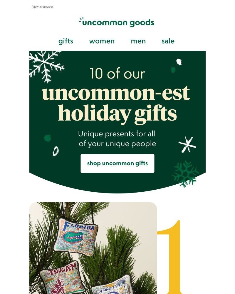 Screenshot of email with subject /media/emails/10-of-our-uncommon-est-holiday-gifts-a799f6-cropped-4810b712.jpg