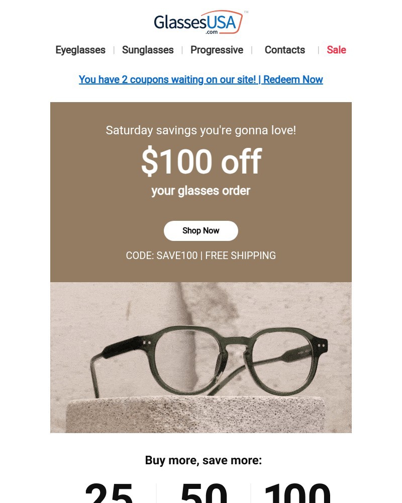 Screenshot of email with subject /media/emails/100-off-glasses-to-set-your-weekend-off-just-right-8f05fa-cropped-fbaac009.jpg