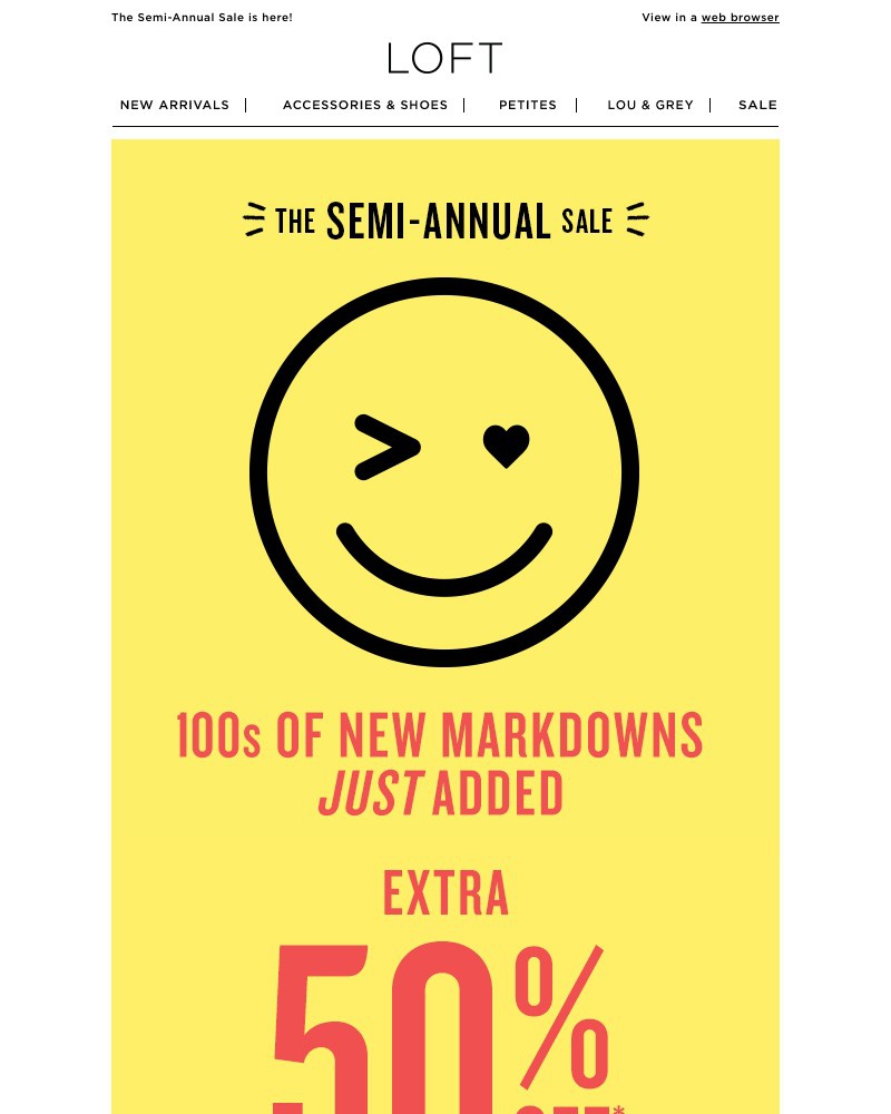Screenshot of email with subject /media/emails/100s-of-new-markdowns-are-extra-50-off-2ae6c5-cropped-d911ae94.jpg