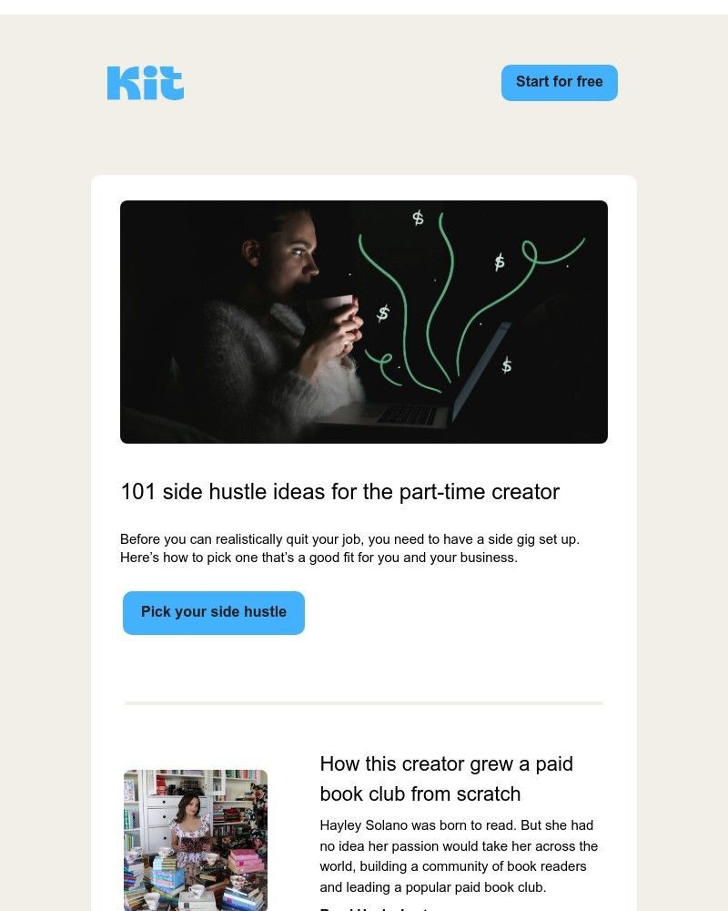Screenshot of email with subject /media/emails/101-side-hustle-ideas-for-the-part-time-creator-7ebf57-cropped-d17b445a.jpg