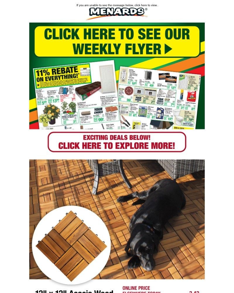 Screenshot of email with subject /media/emails/12-x-12-acacia-deck-tile-only-199-after-rebate-plus-new-weekly-flyer-5069b0-cropp_xrjL0tp.jpg