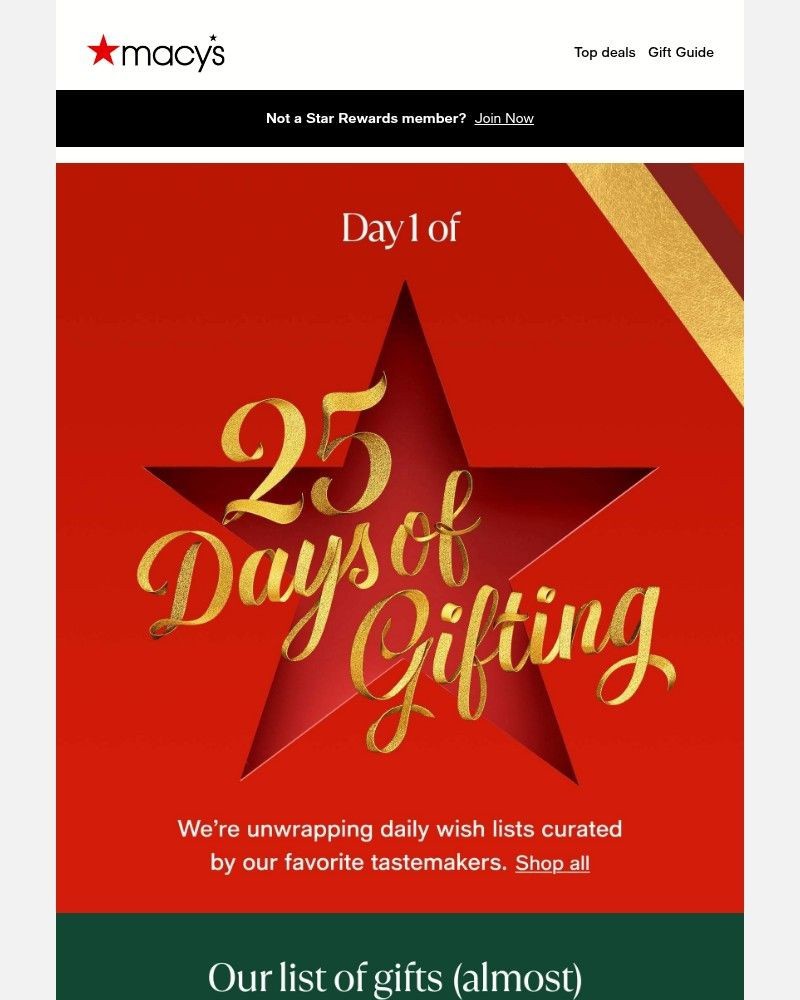Screenshot of email with subject /media/emails/15-gifts-we-think-will-sell-out-day-1-of-25-days-of-gifting-52237c-cropped-450fd503.jpg