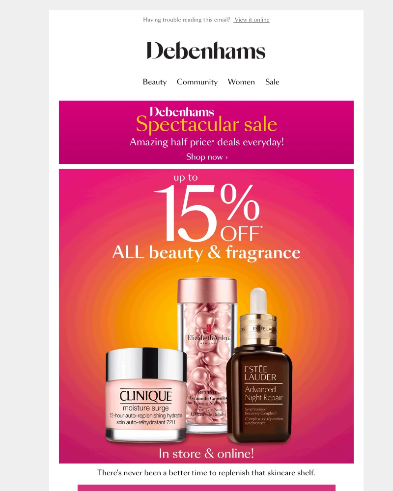 Screenshot of email with subject /media/emails/15-off-all-estee-lauder-clinique-clarins-more-909c3b-cropped-4c7f2513.jpg
