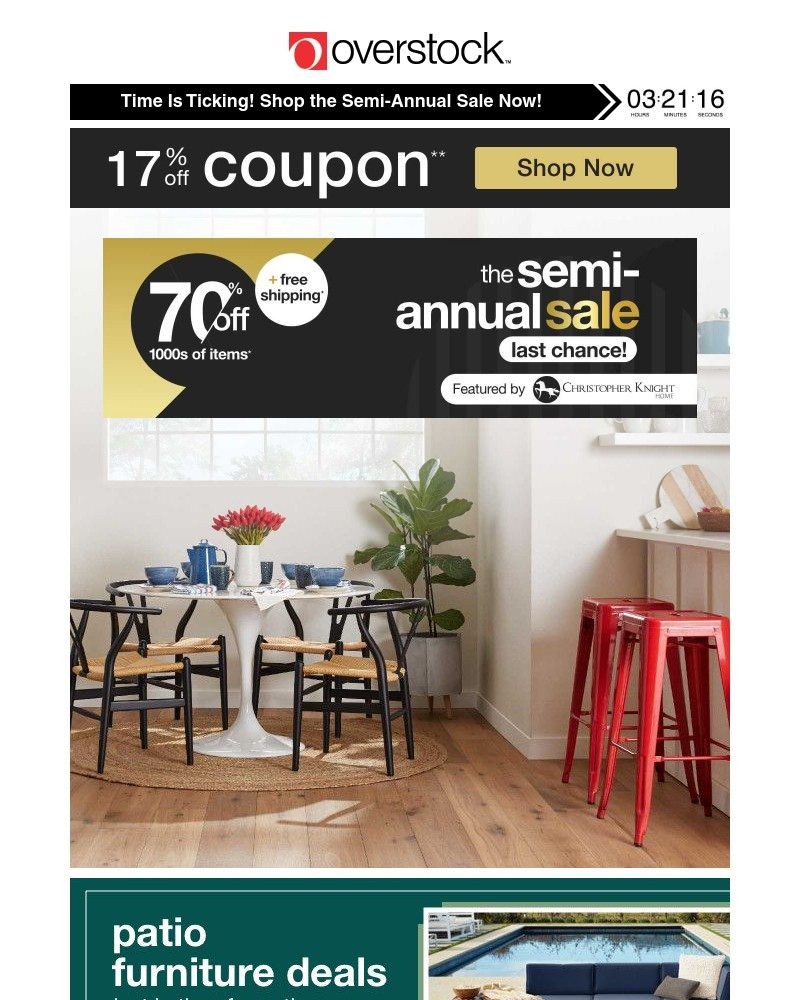 Screenshot of email with subject /media/emails/17-off-coupon-semi-annual-savings-on-outdoor-furniture-more-ends-tonight-dont-mis_plfoVuk.jpg