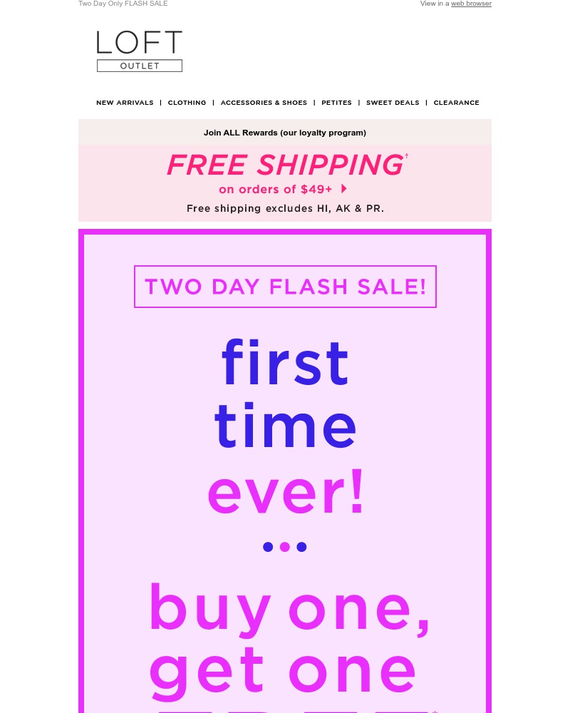 Screenshot of email with subject /media/emails/1st-time-ever-buy-1-clearance-item-get-1-free-9124ff-cropped-c85be4dc.jpg