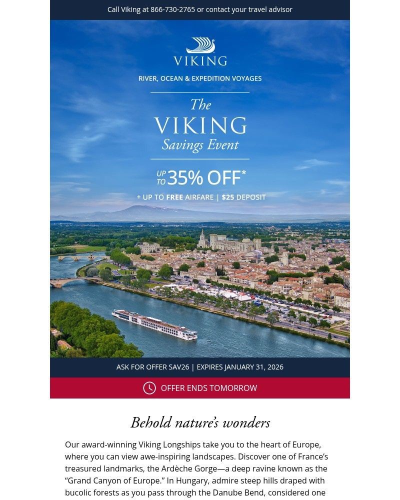 Screenshot of email with subject /media/emails/2-days-left-save-up-to-35-on-river-voyages-5167c9-cropped-21302508.jpg