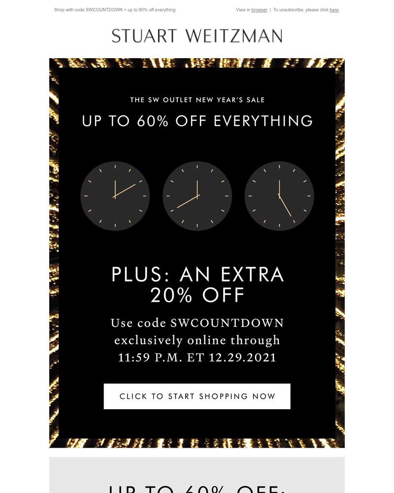 Screenshot of email with subject /media/emails/2-days-only-extra-20-off-sale-shoes-confirmed-39bc5f-cropped-237beb11.jpg