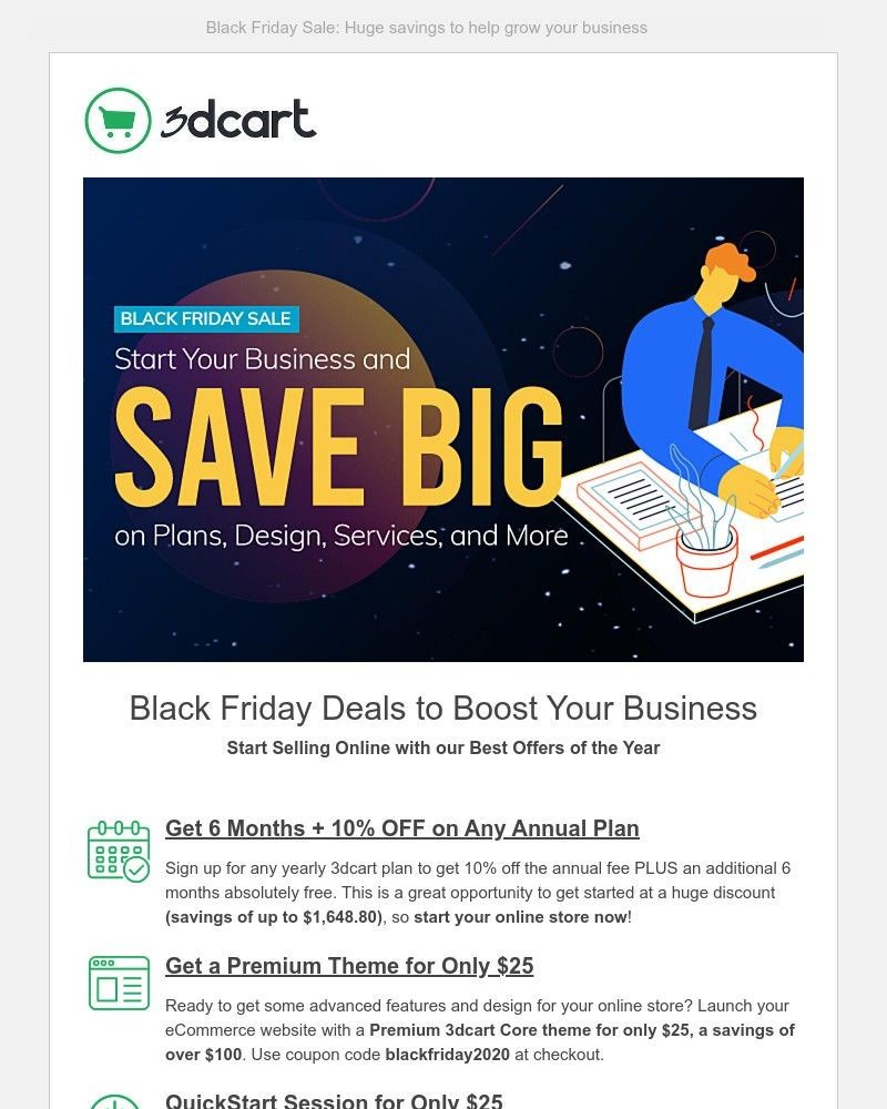 Screenshot of email with subject /media/emails/2-more-days-black-friday-deals-start-your-business-with-6-months-of-3dcart-d2f7a3_oz7w3Ju.jpg