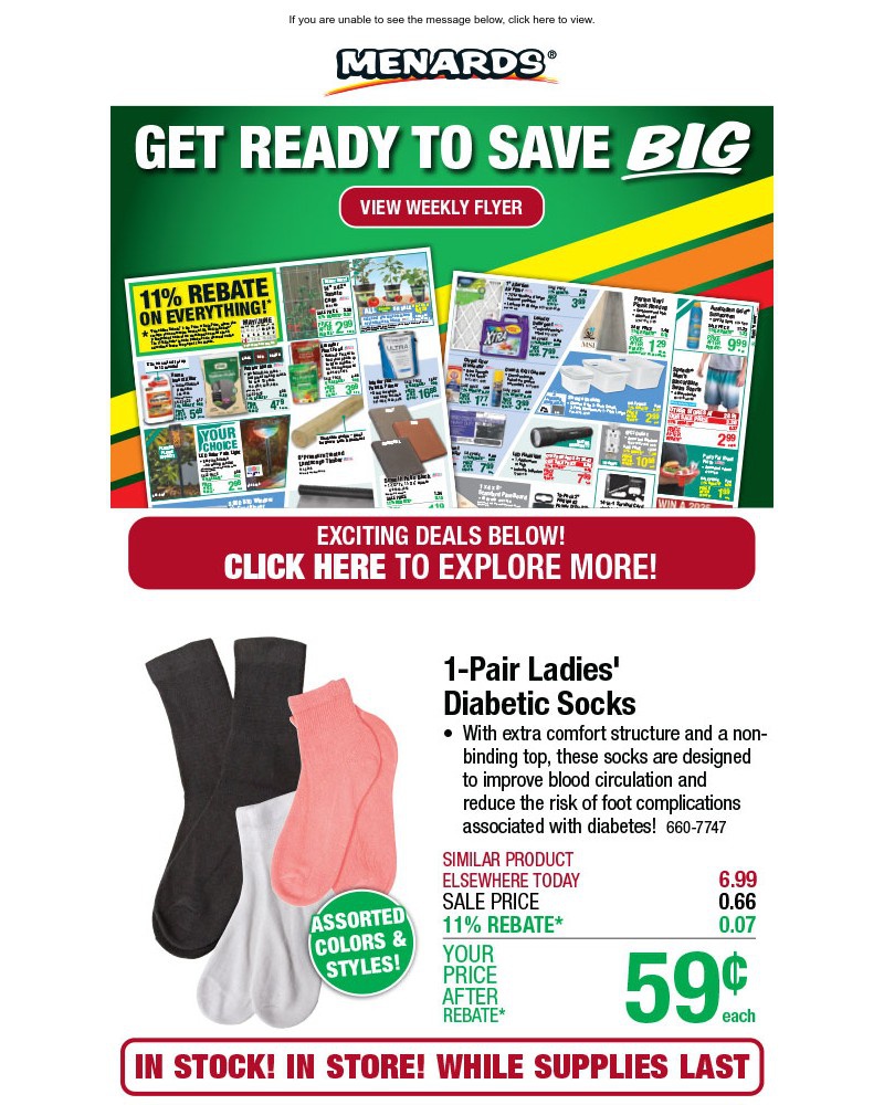 Screenshot of email with subject /media/emails/2-tier-shoe-organizing-rack-only-299-after-rebate-plus-new-weekly-flyer-746bf1-cr_jLSpKQm.jpg