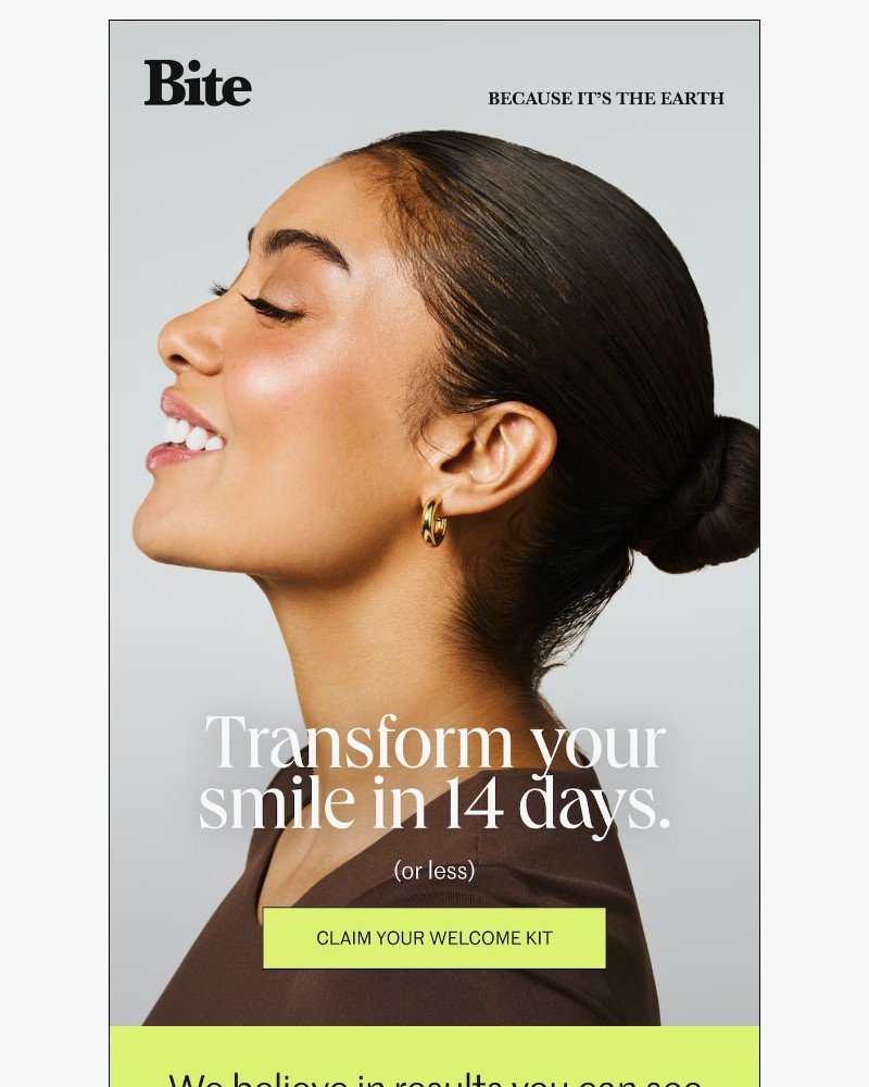 Screenshot of email sent to a Bite Course customer