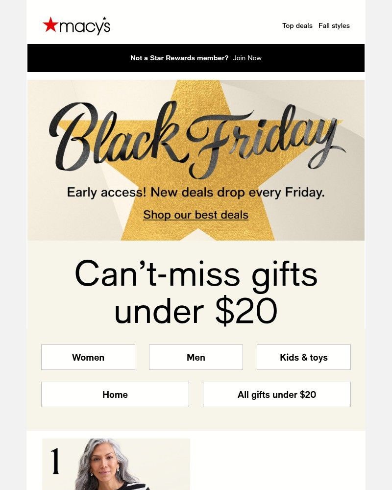 Screenshot of email sent to a Macy's Cart abandoner