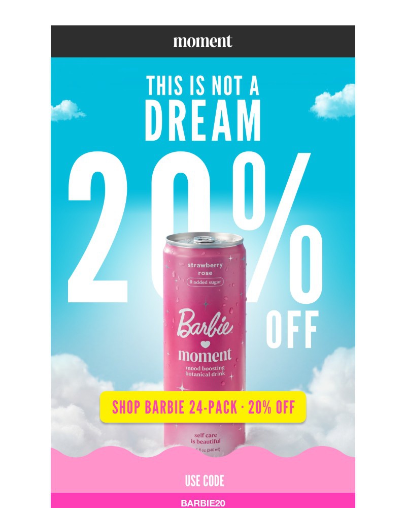 Screenshot of email sent to a Moment Newsletter subscriber