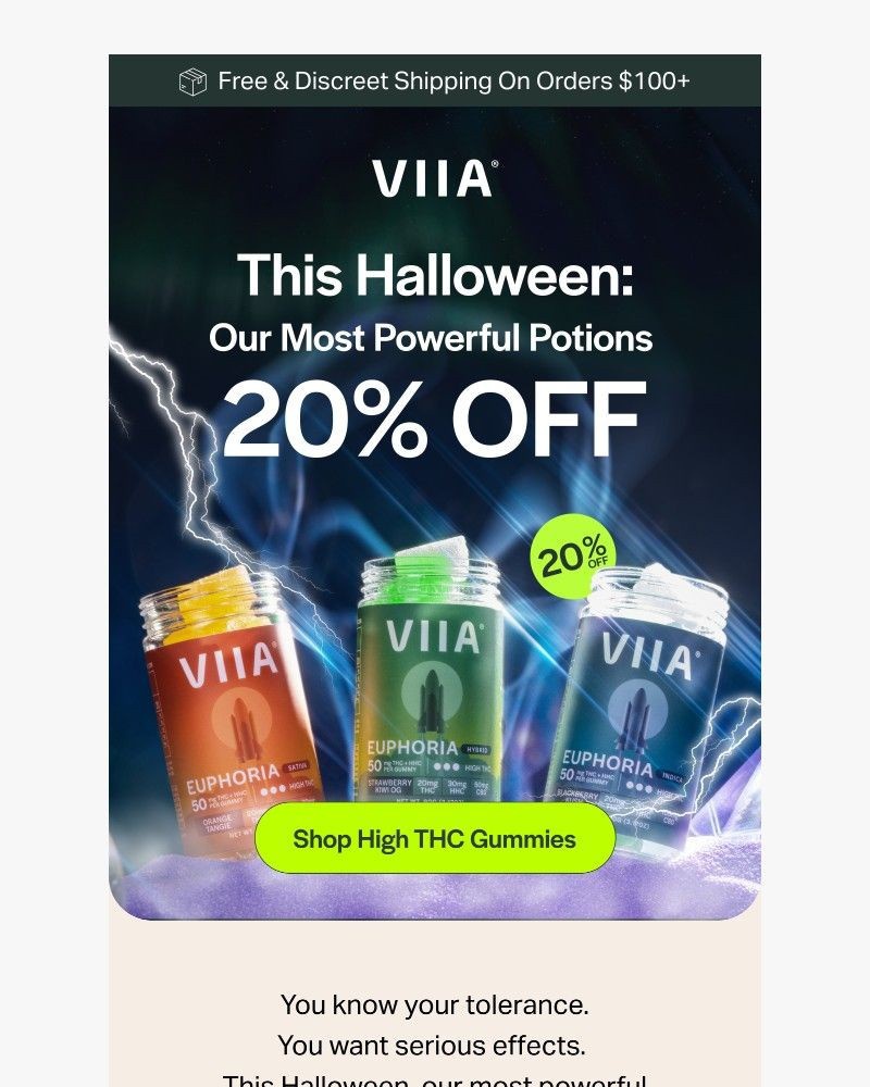 Screenshot of email sent to a VIIA Newsletter subscriber