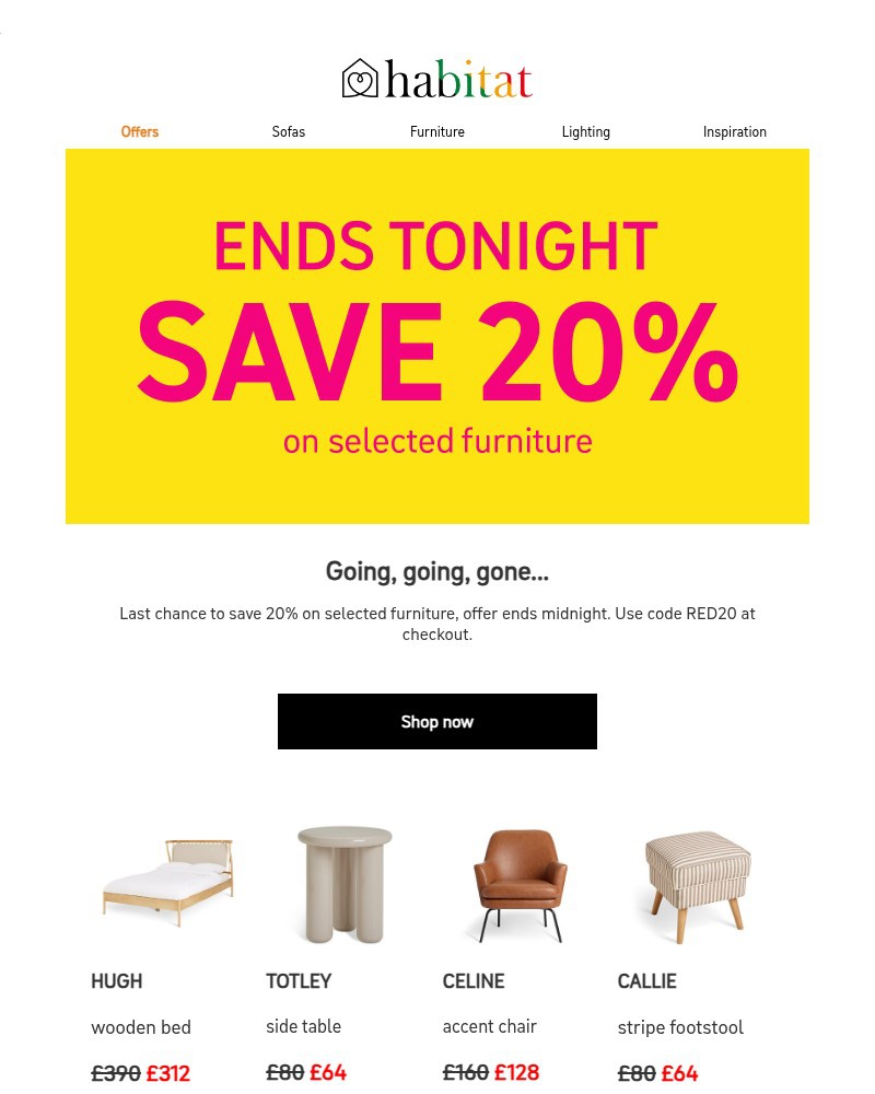 Screenshot of email with subject /media/emails/20-off-will-disappear-by-the-end-of-the-day-93c409-cropped-e1e15638.jpg