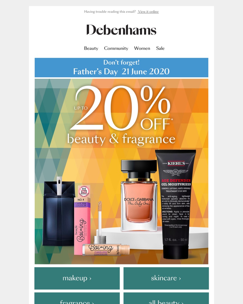 Screenshot of email with subject /media/emails/20-off-your-beauty-favourites-cropped-57bd1581.jpg