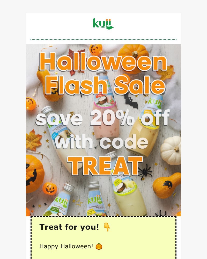 Screenshot of email sent to a Kuii Newsletter subscriber