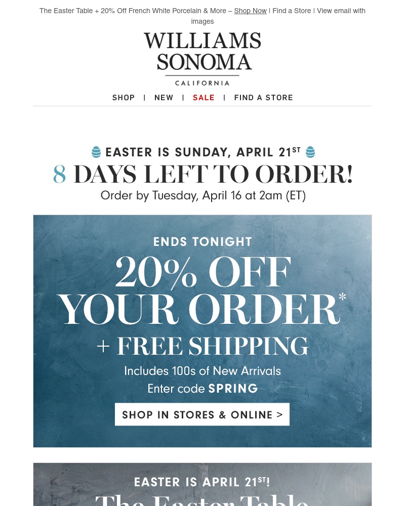 Screenshot of email with subject /media/emails/20-off-your-order-including-easter-dining-sale-ends-tonight-cropped-7fddac40.jpg