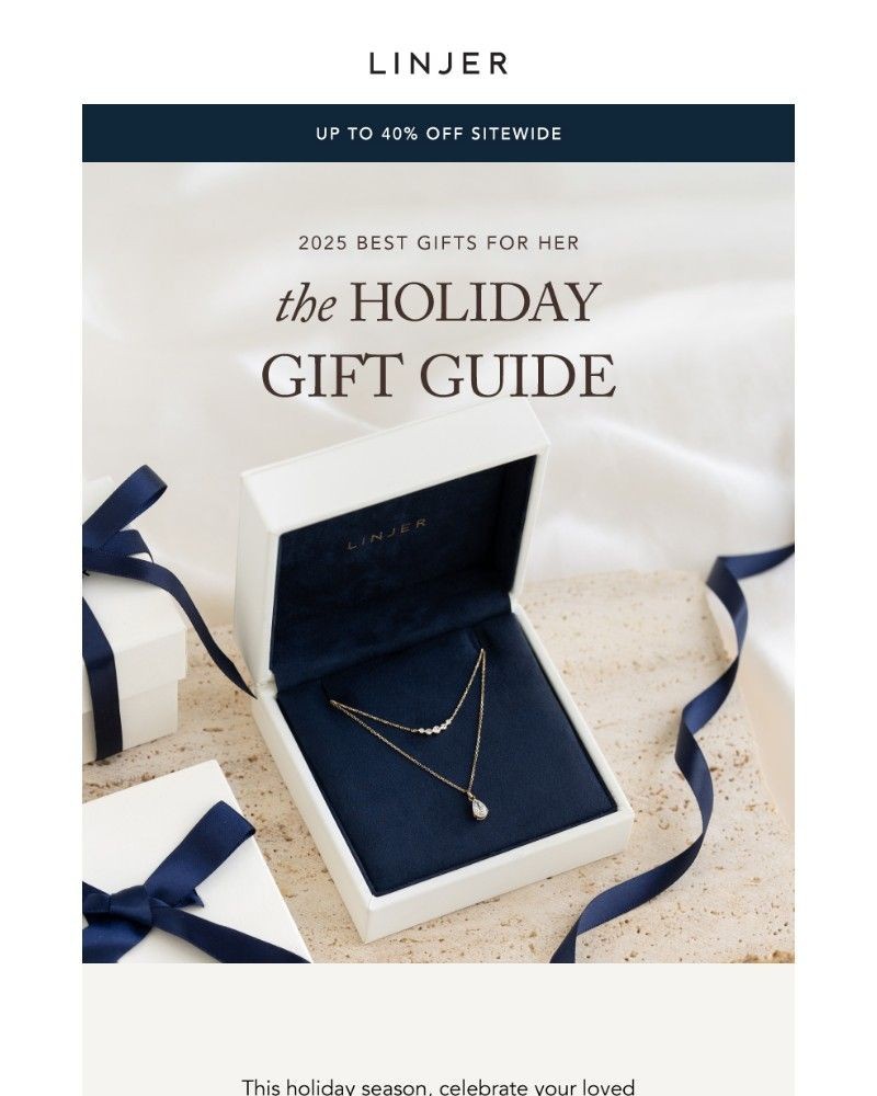 Screenshot of email sent to a Linjer Newsletter subscriber