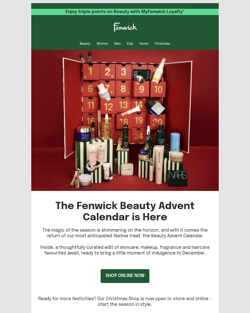 Screenshot of email with subject /media/emails/25-days-of-christmas-spirit-the-beauty-calendar-2025-has-arrived-769cb6-cropped-074595ad.jpg