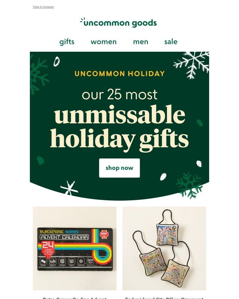 Screenshot of email with subject /media/emails/25-holiday-gifts-that-are-going-fast-ebebf7-cropped-c29b7ab7.jpg