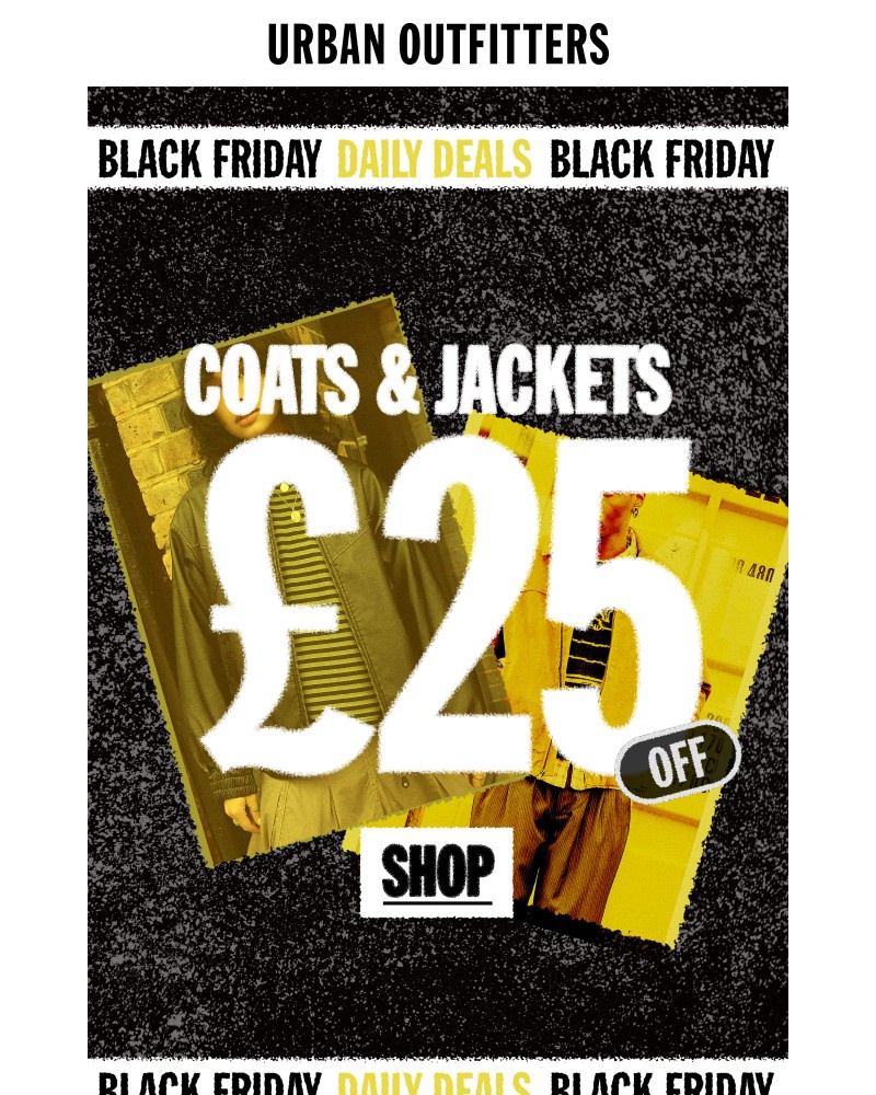 Screenshot of email sent to a Urban Outfitters Newsletter subscriber