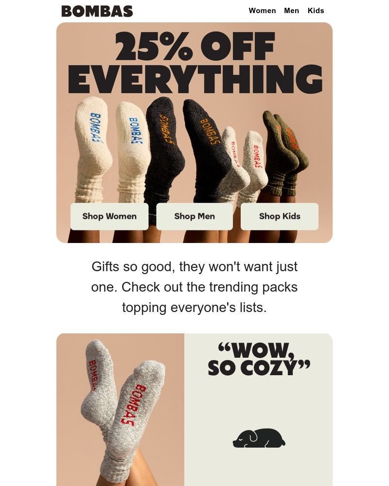 Screenshot of email with subject /media/emails/25-off-our-hottest-gifts-everything-else-4c0124-cropped-2a58856e.jpg