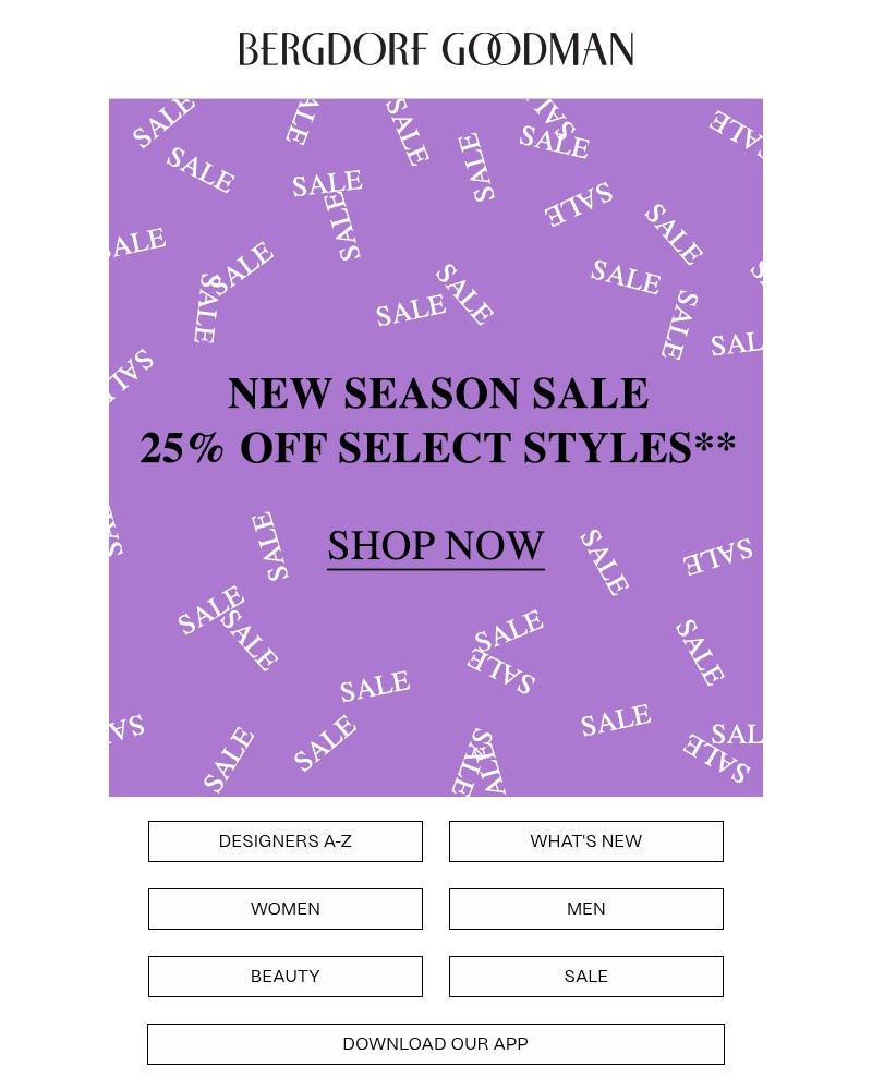 Screenshot of email with subject /media/emails/25-off-select-styles-f3c58d-cropped-3847fc44.jpg