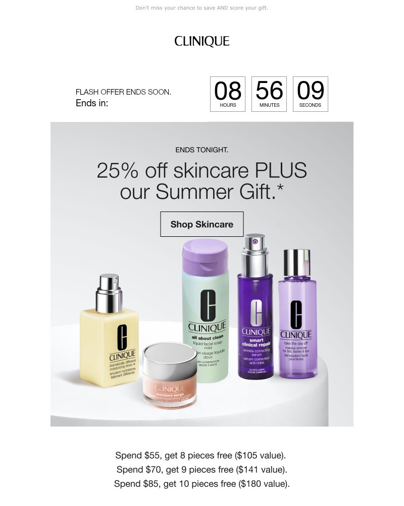 Screenshot of email with subject /media/emails/25-off-skincare-summer-gift-ends-in-hours-334d94-cropped-c0eba7c8.jpg