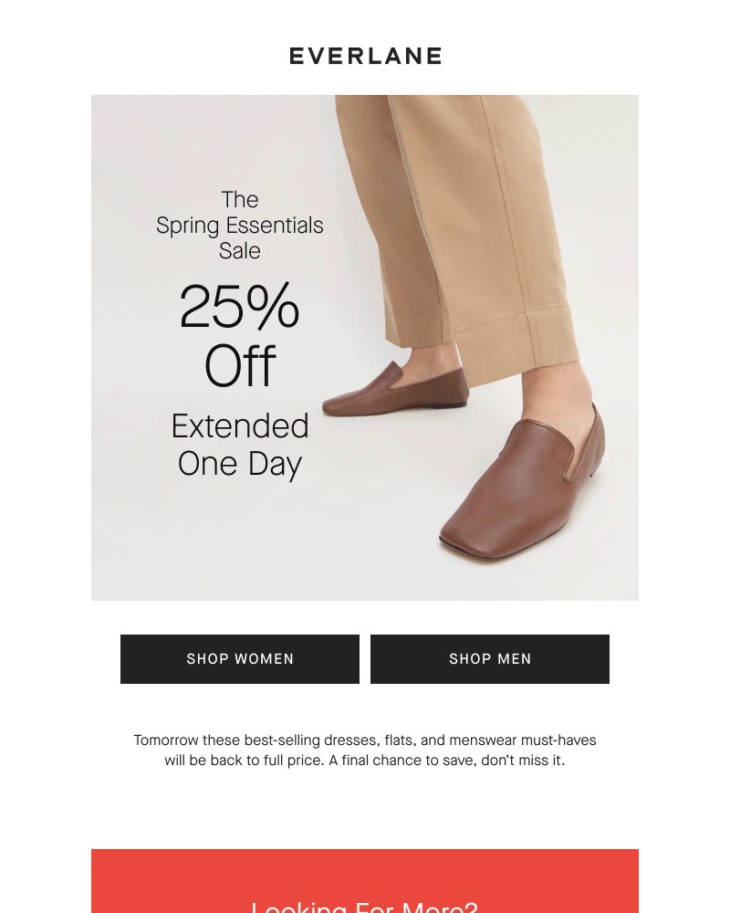 Screenshot of email with subject /media/emails/25-off-spring-essentials-sale-extended-one-day-8040b9-cropped-afba7aac.jpg