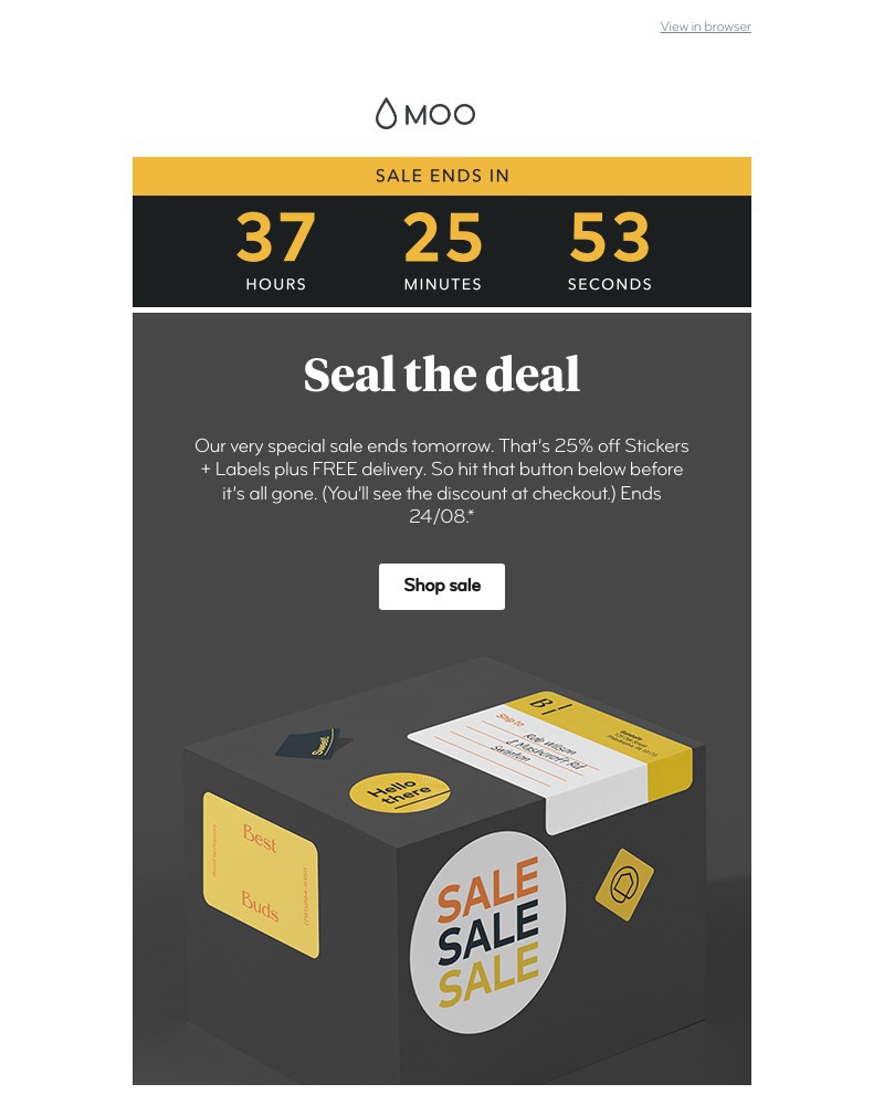 Screenshot of email with subject /media/emails/25-off-stickers-and-free-delivery-coming-to-an-end-d99f04-cropped-5fc6d1c7.jpg