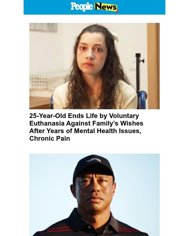 Screenshot of email sent to a People Newsletter subscriber