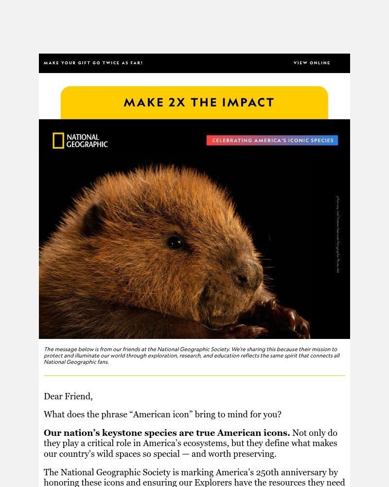 Screenshot of email with subject /media/emails/2x-match-alert-double-your-impact-in-honor-of-americas-keystone-species-ee6e48-cr_ORRr6Ba.jpg