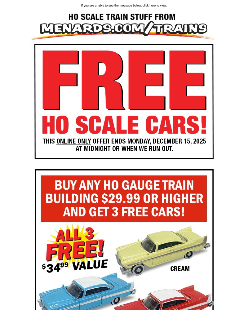 Screenshot of email with subject /media/emails/3-free-1950s-cars-with-ho-scale-purchase-acd4d8-cropped-0184738d.jpg